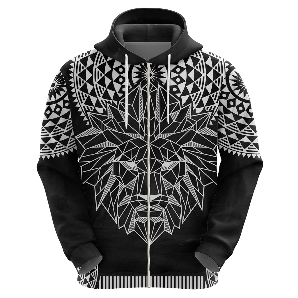 Geometric Head Lion Hoodie - Wonder Print Shop