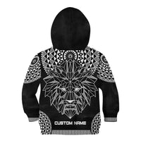 Geometric Head Lion Kid Hoodie - Wonder Print Shop