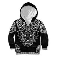 Geometric Head Lion Kid Hoodie - Wonder Print Shop