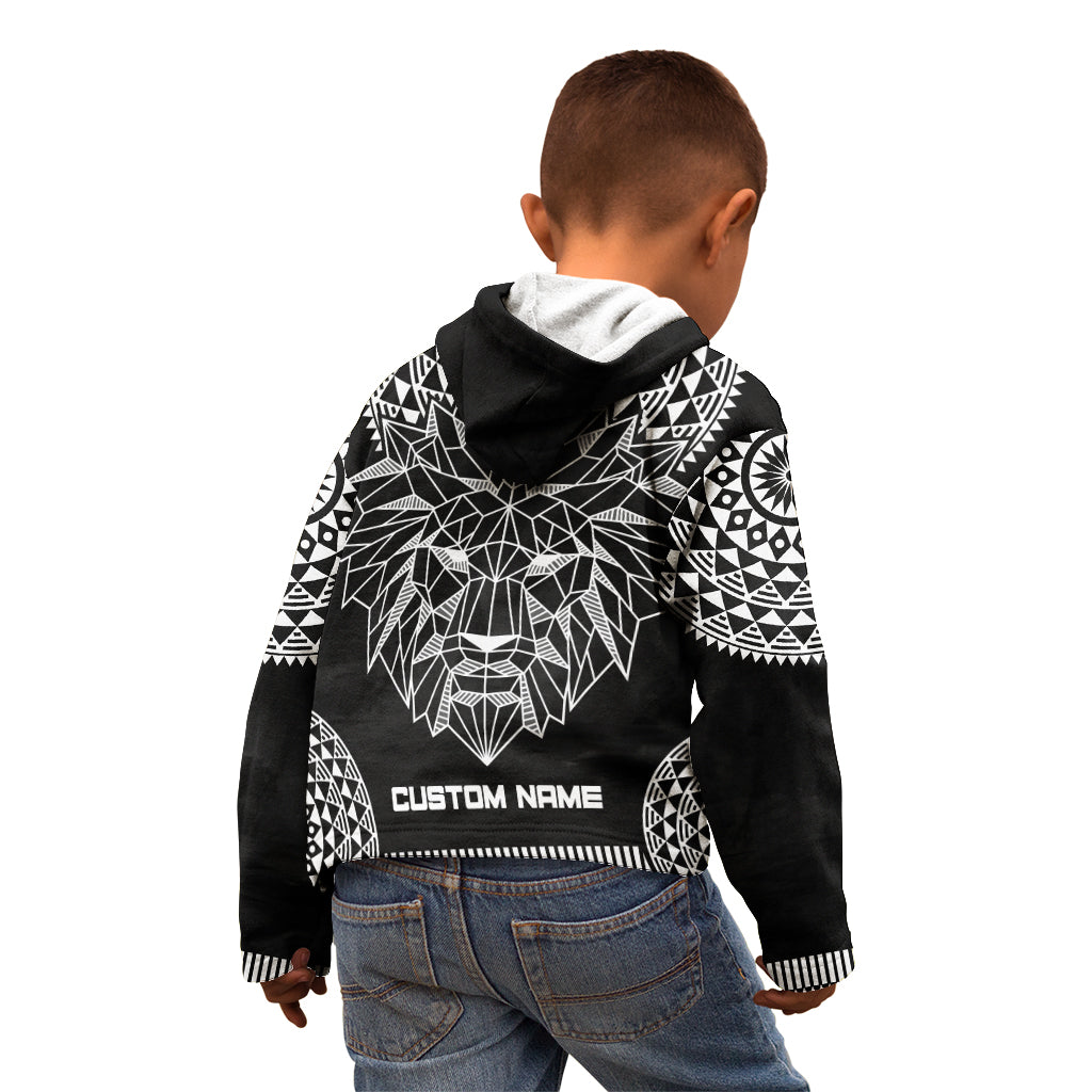 Geometric Head Lion Kid Hoodie - Wonder Print Shop