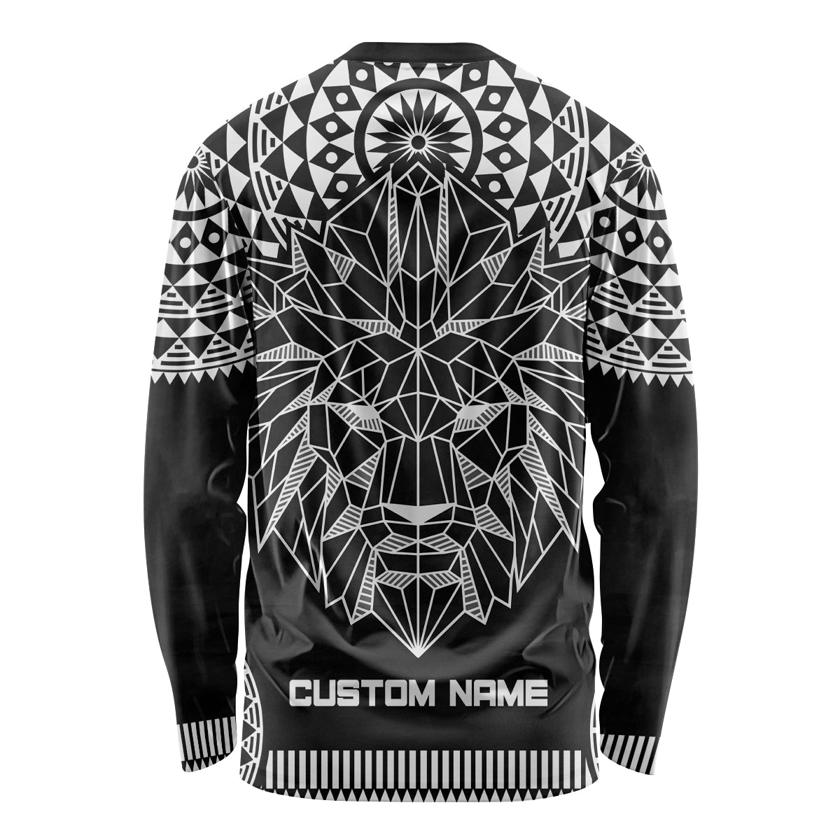Geometric Head Lion Long Sleeve Shirt - Wonder Print Shop
