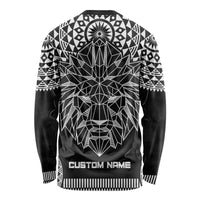 Geometric Head Lion Long Sleeve Shirt - Wonder Print Shop