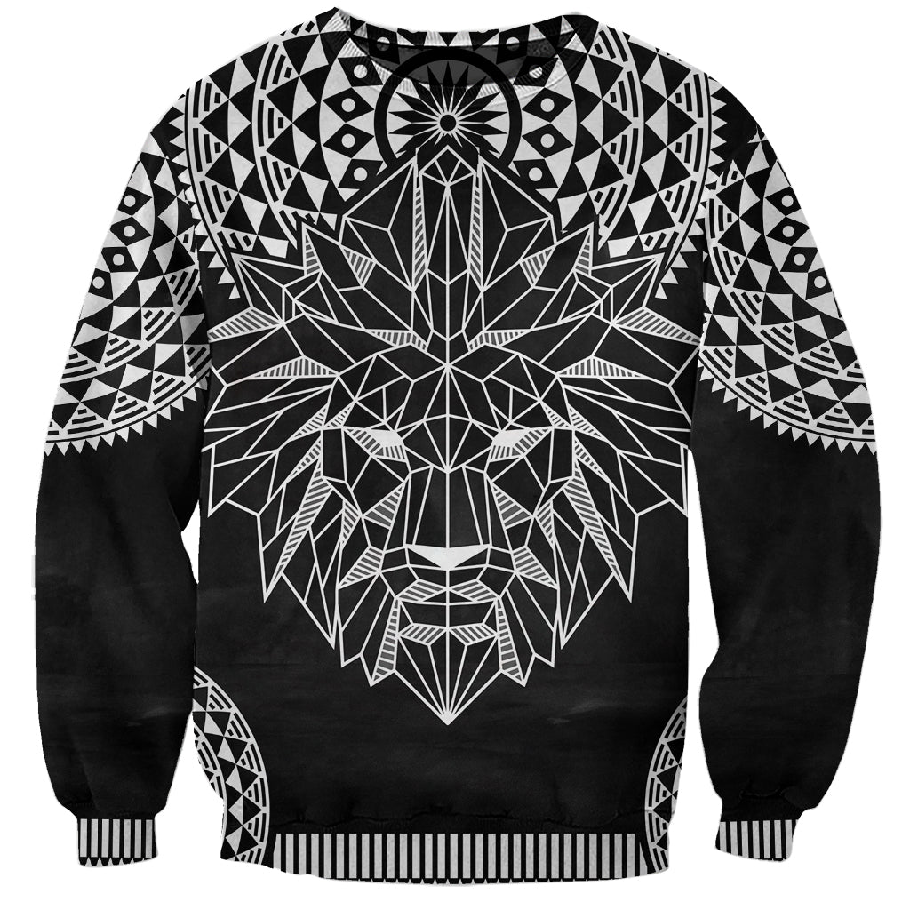 Geometric Head Lion Sweatshirt - Wonder Print Shop