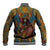 Personalized Black Girl Flora Baseball Jacket African Women - Wonder Print Shop