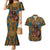 Personalized Black Girl Flora Couples Matching Mermaid Dress and Hawaiian Shirt African Women - Wonder Print Shop