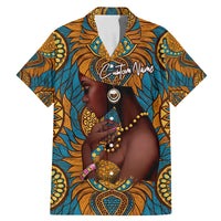Personalized Black Girl Flora Family Matching Mermaid Dress and Hawaiian Shirt African Women - Wonder Print Shop