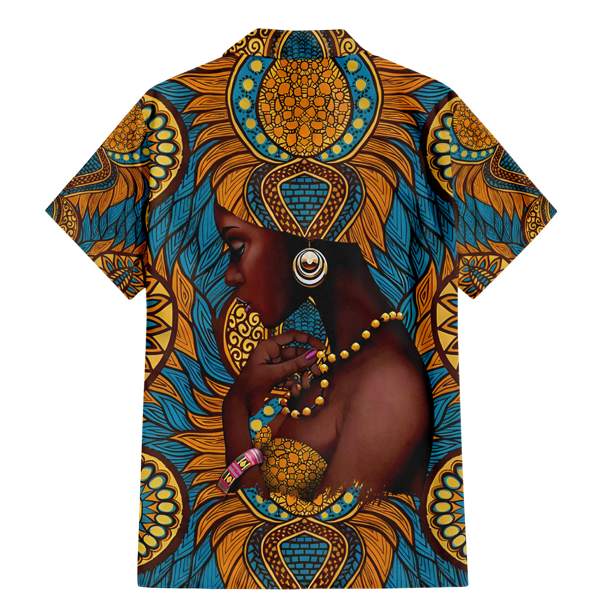 Personalized Black Girl Flora Family Matching Mermaid Dress and Hawaiian Shirt African Women - Wonder Print Shop
