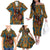 Personalized Black Girl Flora Family Matching Off Shoulder Long Sleeve Dress and Hawaiian Shirt African Women - Wonder Print Shop