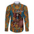 Personalized Black Girl Flora Family Matching Off Shoulder Long Sleeve Dress and Hawaiian Shirt African Women - Wonder Print Shop
