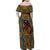 Personalized Black Girl Flora Family Matching Off Shoulder Maxi Dress and Hawaiian Shirt African Women - Wonder Print Shop