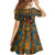 Personalized Black Girl Flora Family Matching Off Shoulder Short Dress and Hawaiian Shirt African Women - Wonder Print Shop