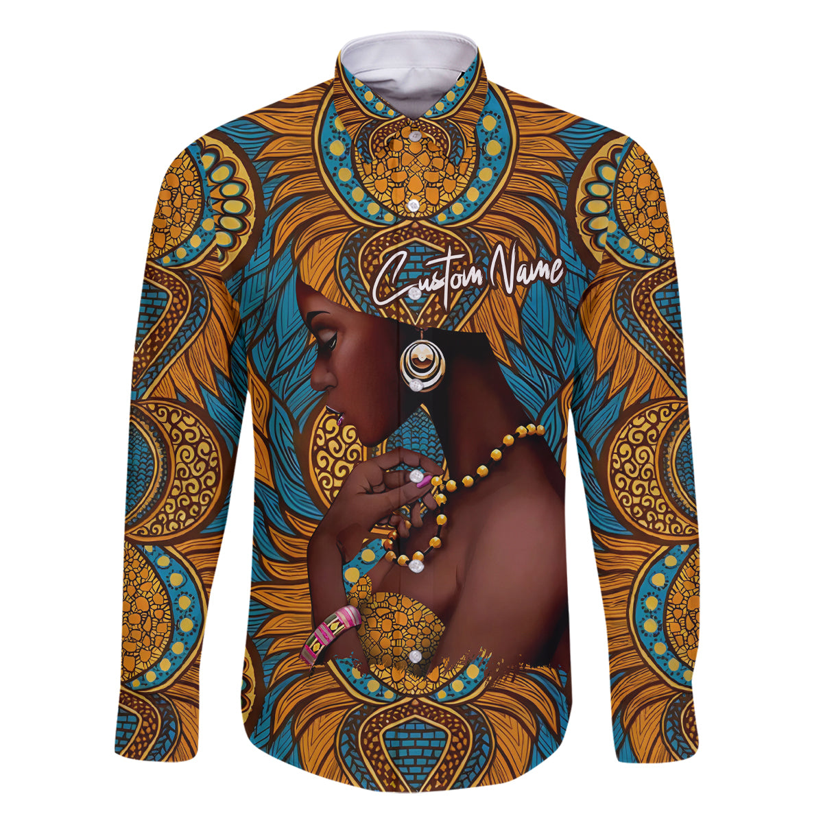 Personalized Black Girl Flora Family Matching Off Shoulder Short Dress and Hawaiian Shirt African Women - Wonder Print Shop