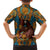Personalized Black Girl Flora Family Matching Short Sleeve Bodycon Dress and Hawaiian Shirt African Women - Wonder Print Shop