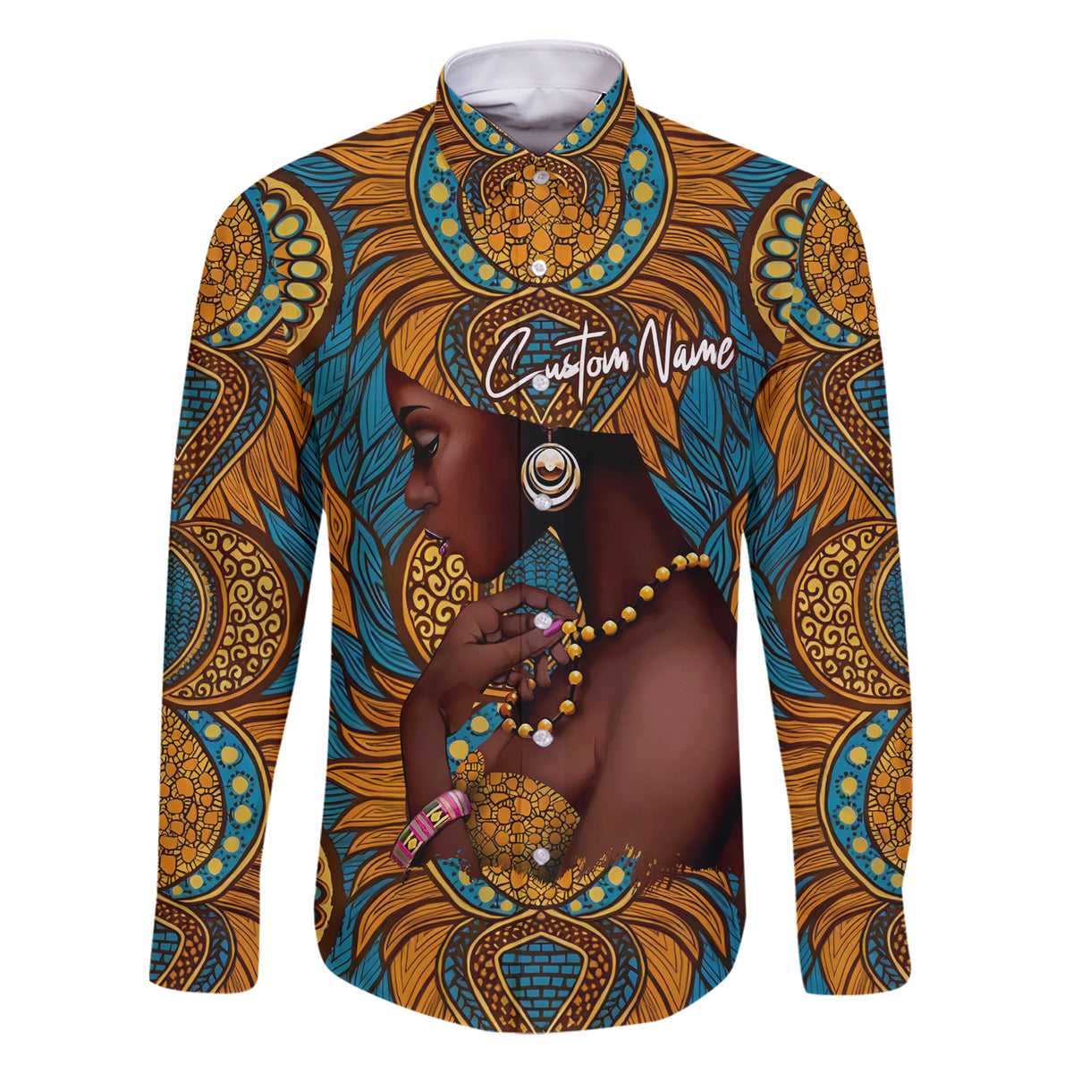 Personalized Black Girl Flora Family Matching Short Sleeve Bodycon Dress and Hawaiian Shirt African Women - Wonder Print Shop