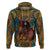 Personalized Black Girl Flora Hoodie African Women - Wonder Print Shop