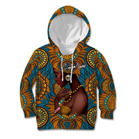 Personalized Black Girl Flora Kid Hoodie African Women - Wonder Print Shop