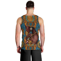 Personalized Black Girl Flora Men Tank Top African Women - Wonder Print Shop