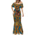 Personalized Black Girl Flora Mermaid Dress African Women - Wonder Print Shop