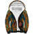 Personalized Black Girl Flora Sherpa Hoodie African Women - Wonder Print Shop