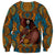 Personalized Black Girl Flora Sweatshirt African Women - Wonder Print Shop