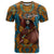 Personalized Black Girl Flora T Shirt African Women - Wonder Print Shop