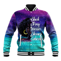 Black Strong Women Blessed Educated Baseball Jacket African Girl - Wonder Print Shop