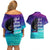 Black Strong Women Blessed Educated Couples Matching Off Shoulder Short Dress and Hawaiian Shirt African Girl - Wonder Print Shop