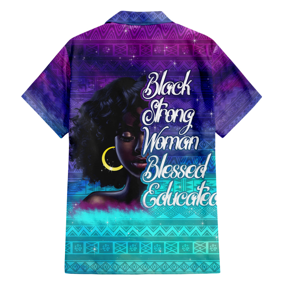 Black Strong Women Blessed Educated Family Matching Long Sleeve Bodycon Dress and Hawaiian Shirt African Girl - Wonder Print Shop