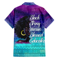 Black Strong Women Blessed Educated Family Matching Long Sleeve Bodycon Dress and Hawaiian Shirt African Girl - Wonder Print Shop