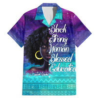 Black Strong Women Blessed Educated Family Matching Mermaid Dress and Hawaiian Shirt African Girl - Wonder Print Shop