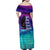 Black Strong Women Blessed Educated Family Matching Off Shoulder Maxi Dress and Hawaiian Shirt African Girl - Wonder Print Shop