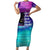 Black Strong Women Blessed Educated Family Matching Short Sleeve Bodycon Dress and Hawaiian Shirt African Girl - Wonder Print Shop