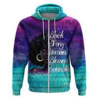 Black Strong Women Blessed Educated Hoodie African Girl - Wonder Print Shop