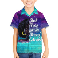 Black Strong Women Blessed Educated Kid Hawaiian Shirt African Girl - Wonder Print Shop
