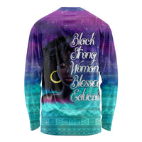 Black Strong Women Blessed Educated Long Sleeve Shirt African Girl - Wonder Print Shop