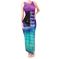 Black Strong Women Blessed Educated Tank Maxi Dress African Girl - Wonder Print Shop