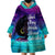 Black Strong Women Blessed Educated Wearable Blanket Hoodie African Girl - Wonder Print Shop
