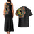 Personalized Sleeve African Pattern Couples Matching Tank Maxi Dress and Hawaiian Shirt Multi-Colored - Wonder Print Shop