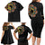 Personalized Sleeve African Pattern Family Matching Long Sleeve Bodycon Dress and Hawaiian Shirt Multi-Colored - Wonder Print Shop