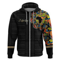 Personalized Sleeve African Pattern Hoodie Multi-Colored - Wonder Print Shop