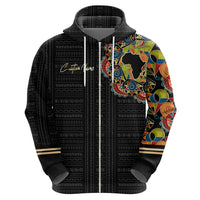 Personalized Sleeve African Pattern Hoodie Multi-Colored - Wonder Print Shop