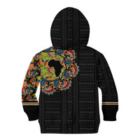 Personalized Sleeve African Pattern Kid Hoodie Multi-Colored - Wonder Print Shop