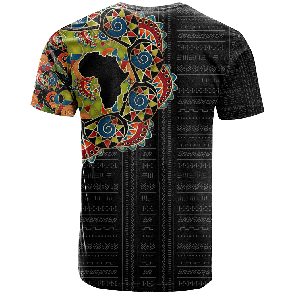 Personalized Sleeve African Pattern T Shirt Multi-Colored - Wonder Print Shop