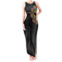 Personalized Sleeve African Pattern Tank Maxi Dress Multi-Colored - Wonder Print Shop