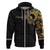 Personalized Sleeve African Pattern Zip Hoodie Multi-Colored - Wonder Print Shop