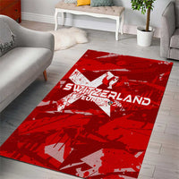 Switzerland Football 2024 Area Rug Trophy Wing Style - Wonder Print Shop