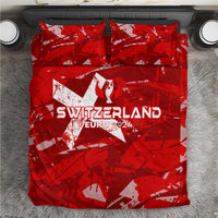 Switzerland Football 2024 Bedding Set Trophy Wing Style - Wonder Print Shop