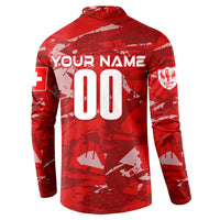 Personalized Switzerland Football 2024 Button Sweatshirt Trophy Wing Style - Wonder Print Shop