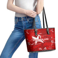 Switzerland Football 2024 Leather Tote Bag Trophy Wing Style - Wonder Print Shop