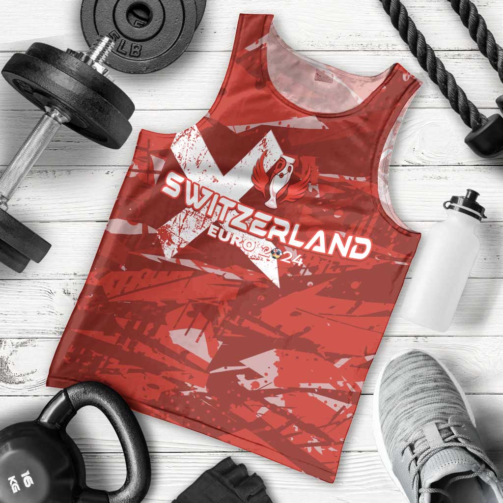 Personalized Switzerland Football 2024 Men Tank Top Trophy Wing Style - Wonder Print Shop